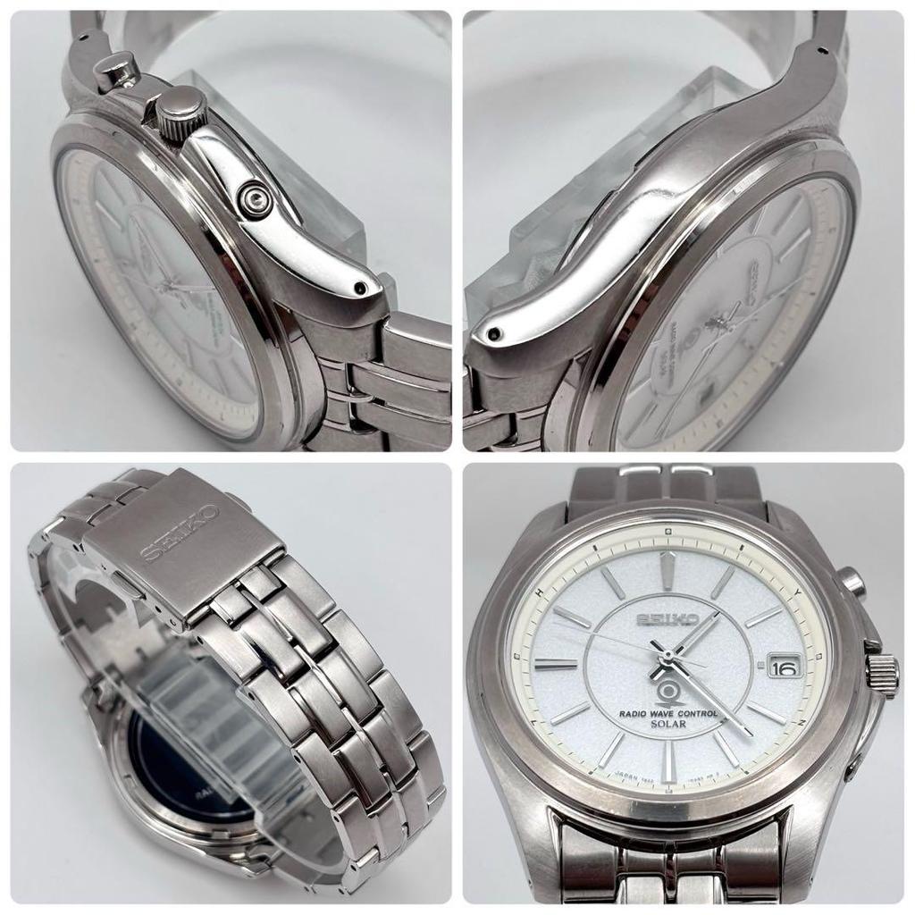 [USED] SEIKO Solar Radio-Controlled Wristwatch, Fukuyama Transporting 60th Anniversary Model, Working