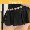 Stylish Metal Chain Belt For Ladies With Water Sparkle Embedding For Spring And Autumn Styles
