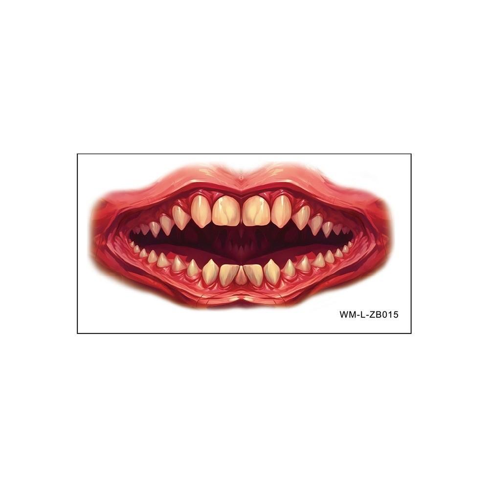 Long-lasting Zombie Cosplay Props Waterproof Bloody Makeup Tattoo Sticker  Festival Carnival