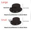 Costume Accessory Black Top Hat Elegant Jazz Cap Deluxe Magician Hat  Kids Adult
