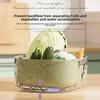Double layer Vegetable Washing Basket Six piece Set, Multifunctional Plastic Basket for Kitchen and Living Room