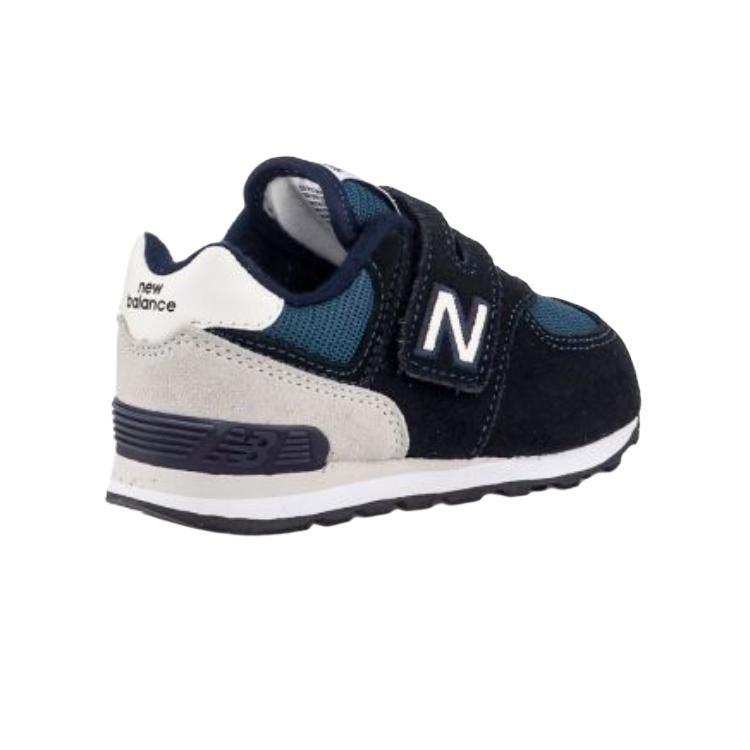 New Balance NB 574 Abrasion Resistant Low top Toddler Shoes Black Green Infant And Toddler IV574BD1