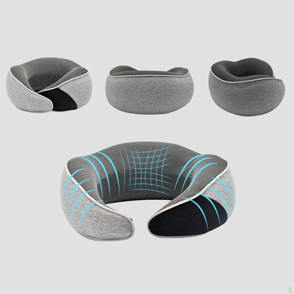 Memory Foam Neck Pillows, Airplane Comfortable for Train, Airplane, Car, Home