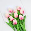 1PC 34cm PU Tulip Real Touch Artificial Flowers Tulip Bouquet for Christmas Halloween Wedding Home Party Decoration Fake Flowers