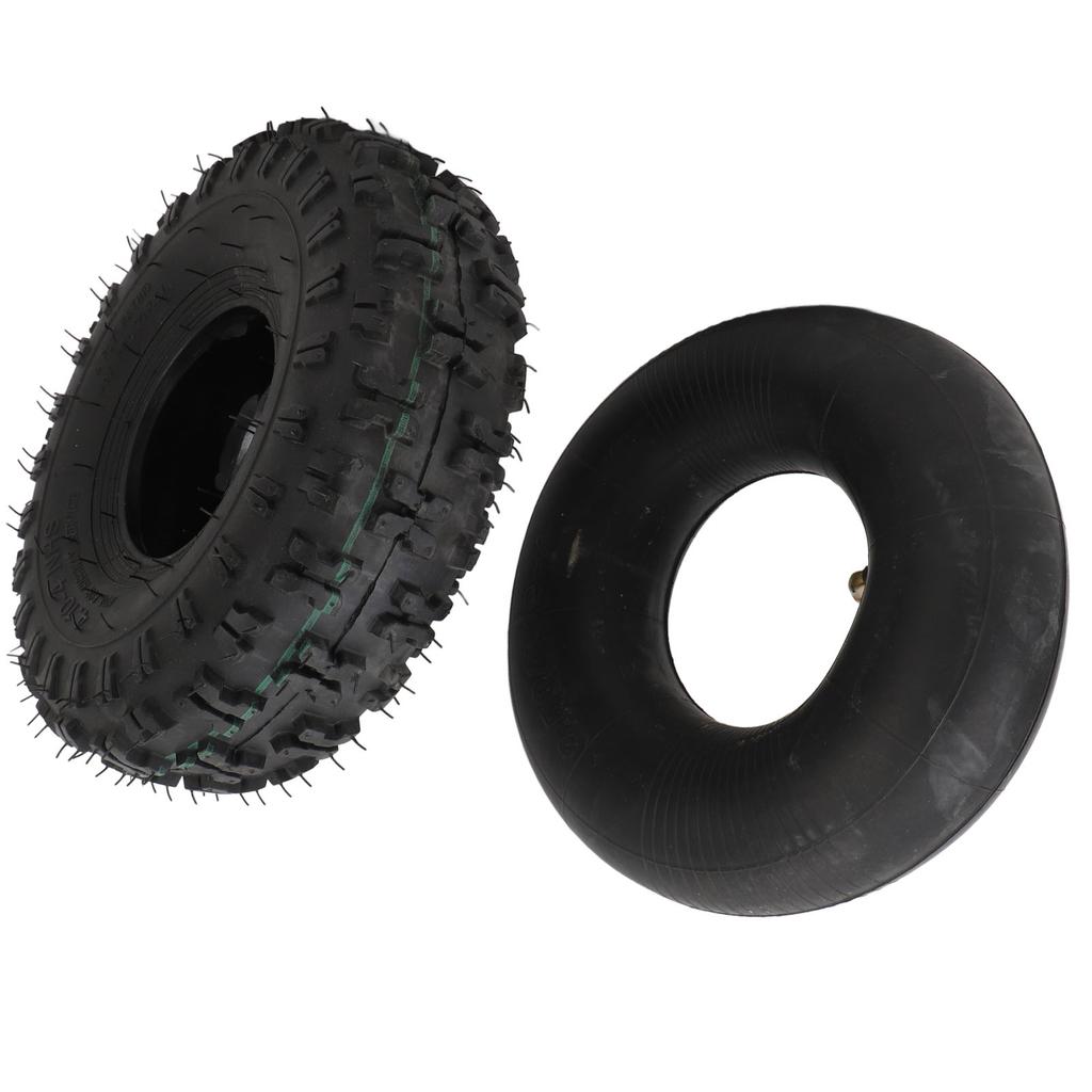4.10‑4 Tire and Inner Tube Set Rubber Inflatable for Wheelbarrows Snow Blowers Pressure Washers