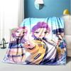 KPop Demon Hunters Pattern Blanket for Home Decoration, Bed, Sofa, Car Travel, Camping, Suitable for All Seasons, Birthday Christmas Gift