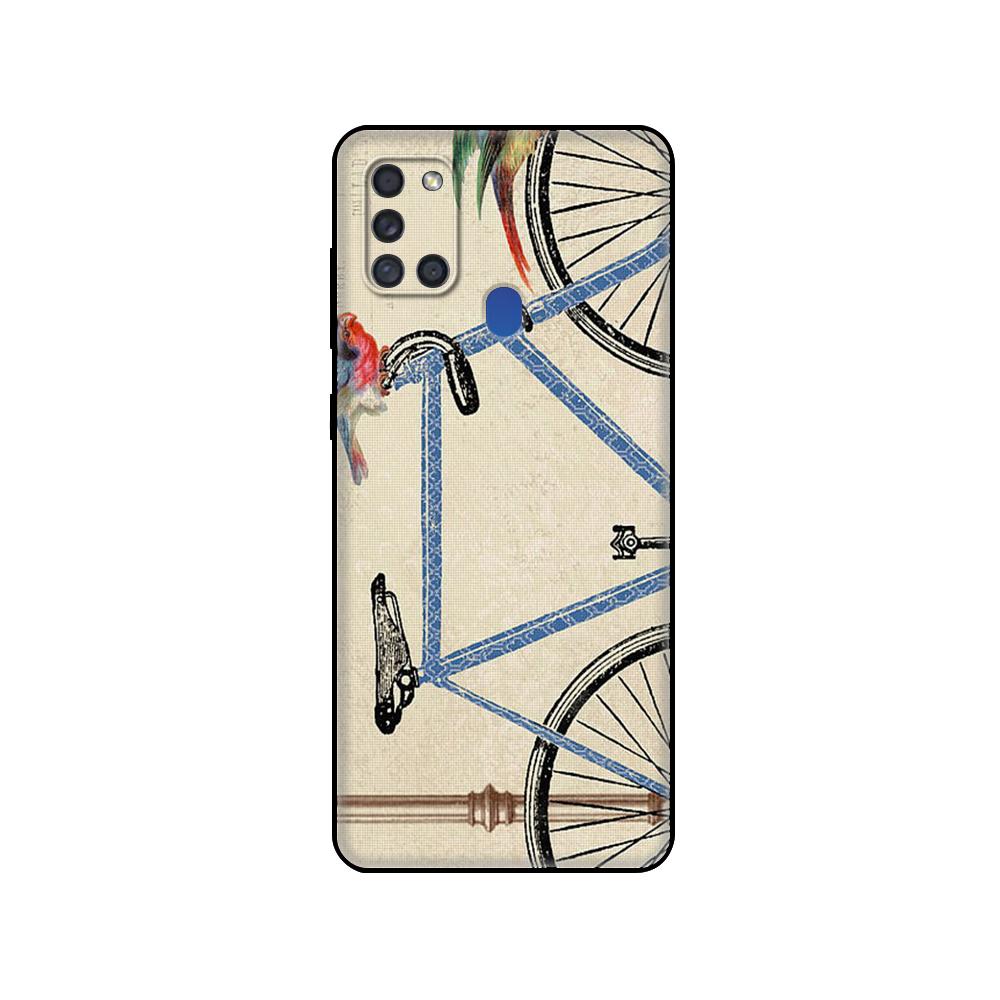 Black Tpu Case For Samsung Galaxy A50 50S A30S A10 A01 A11 A21S A31 A41 A51 A71 M21 M30S S10 LITE Cover BIKE CYCLING Art
