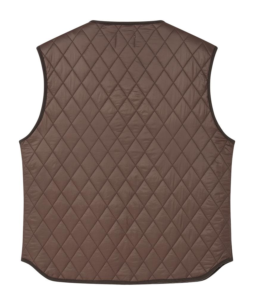 Beyond Closet 1Lp Patch Point Quilted Vest Brown