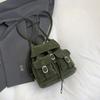 Vintage Nubuck Leather Shoulder Bag Anti theft Backpack Fashion Tassel Handbags Casual Travel Ladies Bagpack Mochilas School Bag