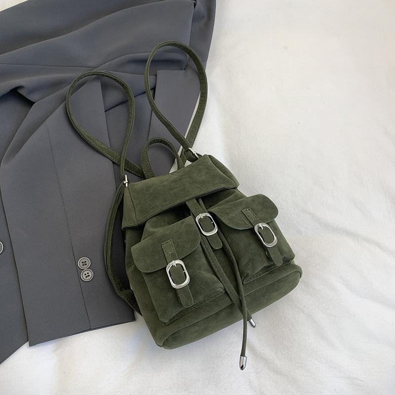 Vintage Nubuck Leather Shoulder Bag Anti theft Backpack Fashion Tassel Handbags Casual Travel Ladies Bagpack Mochilas School Bag
