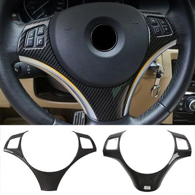 Anglies pluošto automobilio vairo skydelio apdailos dangtelio apdailos lipdukas BMW 1 3 serijos E87 E90 E92 E93 2005-2012 m.