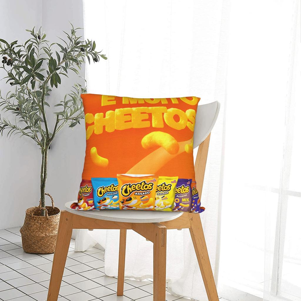 Pillow Case Food Print C-Cheetos Soft Pillow Cover For Chair Sofa Home Decor Morden Pillowcases