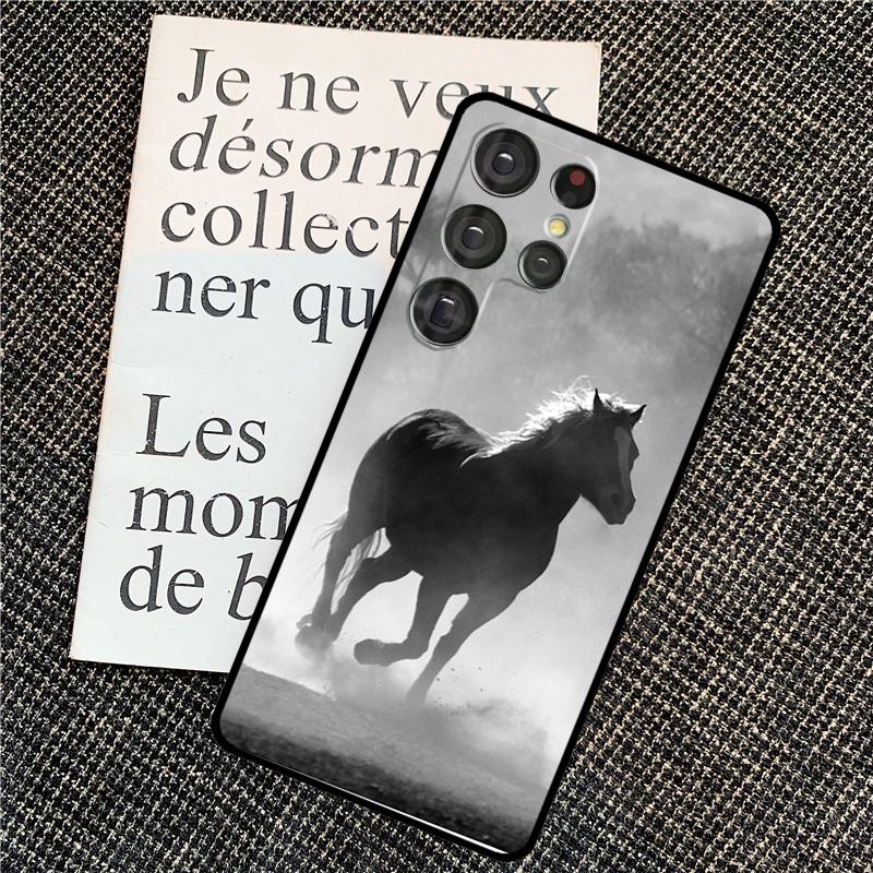 Running Horses Animal Case For Samsung Galaxy S25 Ultra S21 S22 S23 S24 Ultra S9 S10 S20 Plus S25 FE Back Cover