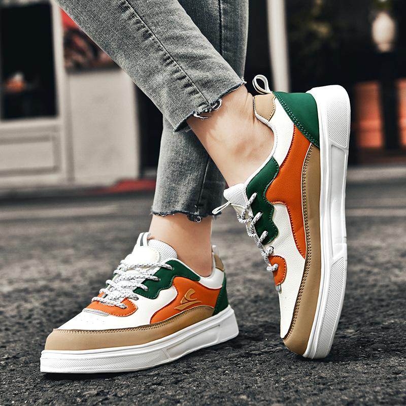 New autumn board shoes women's thick-soled versatile trend non-slip lightweight student white shoes women