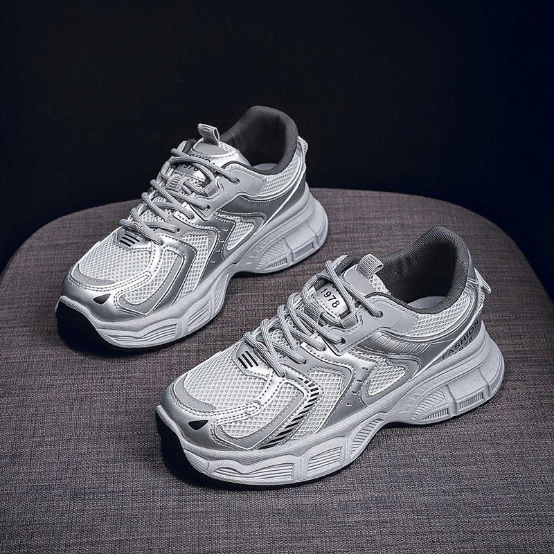 Sportliche Dad-Schuhe Damen Frühling und Herbst neu vielseitig Student dicksohlige erhöhende lässige atmungsaktive Laufschuhe