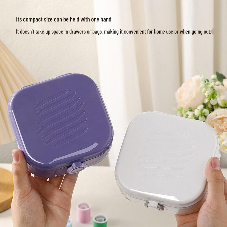 High-Quality Magnetic Needle & Thread Box: Compact Sewing Kit for Home & Dorm Repair
