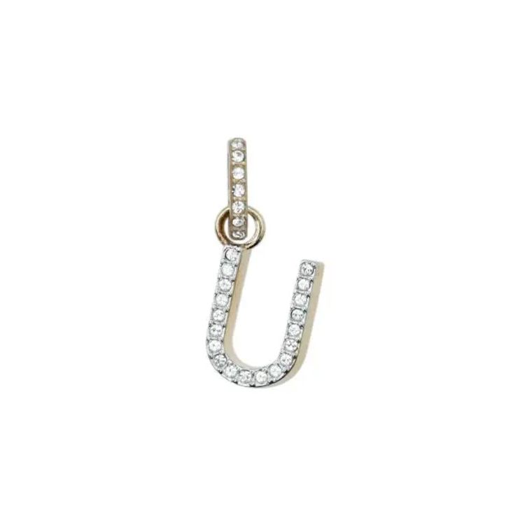 Swarovski Letter Pendant Remix Gold Plated Imitation Crystal Rose Gold Crystal Charm Women pendant Silver 5437608-JH Shopping Bag