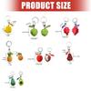 Craftsmanship Realistic Fruit Exquisite Keyring School Supplies Travel Essential Gift Backpack Phone Case Ornament