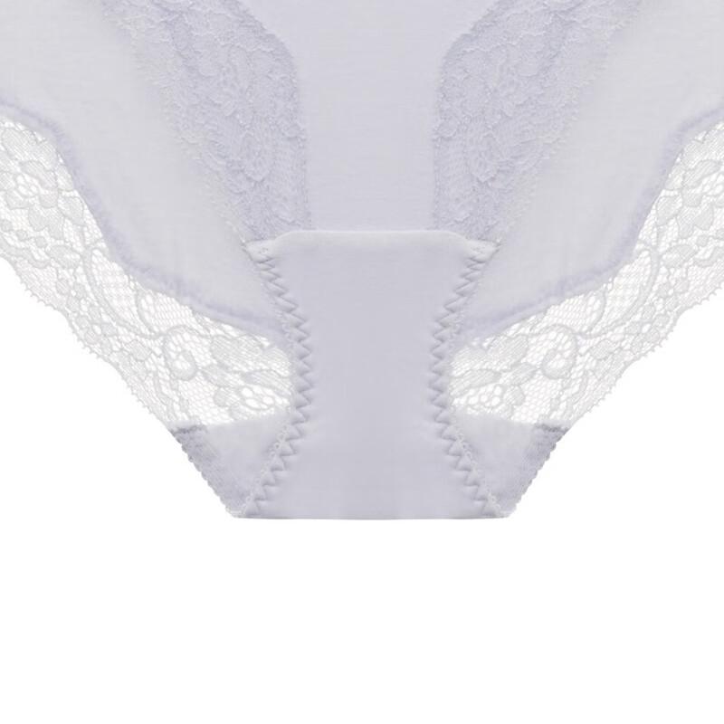 Wacoal WP5619 Seamless Mid-Waist Lace Cotton Briefs