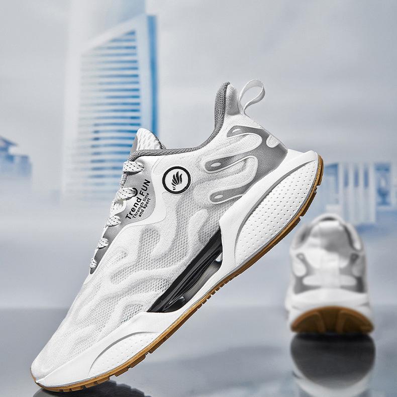 Men's shoes summer fashion trendy lace-up running shoes mesh men's shoes platform comfortable low-top sports shoes