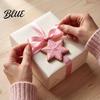 Wooden Gingerbread Man Decorations 12/24/36Pcs Pink Christmas Ornaments, Xmas Tree Hanging Decorations, Unique Theme Holiday Ornaments Festive