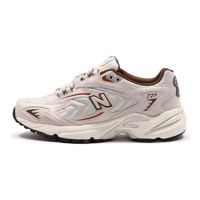 Nb 725 Retro Fabric Synthetic Leather Low Top Casual Running Shoes Unisex Sneakers Beige ML725ASO