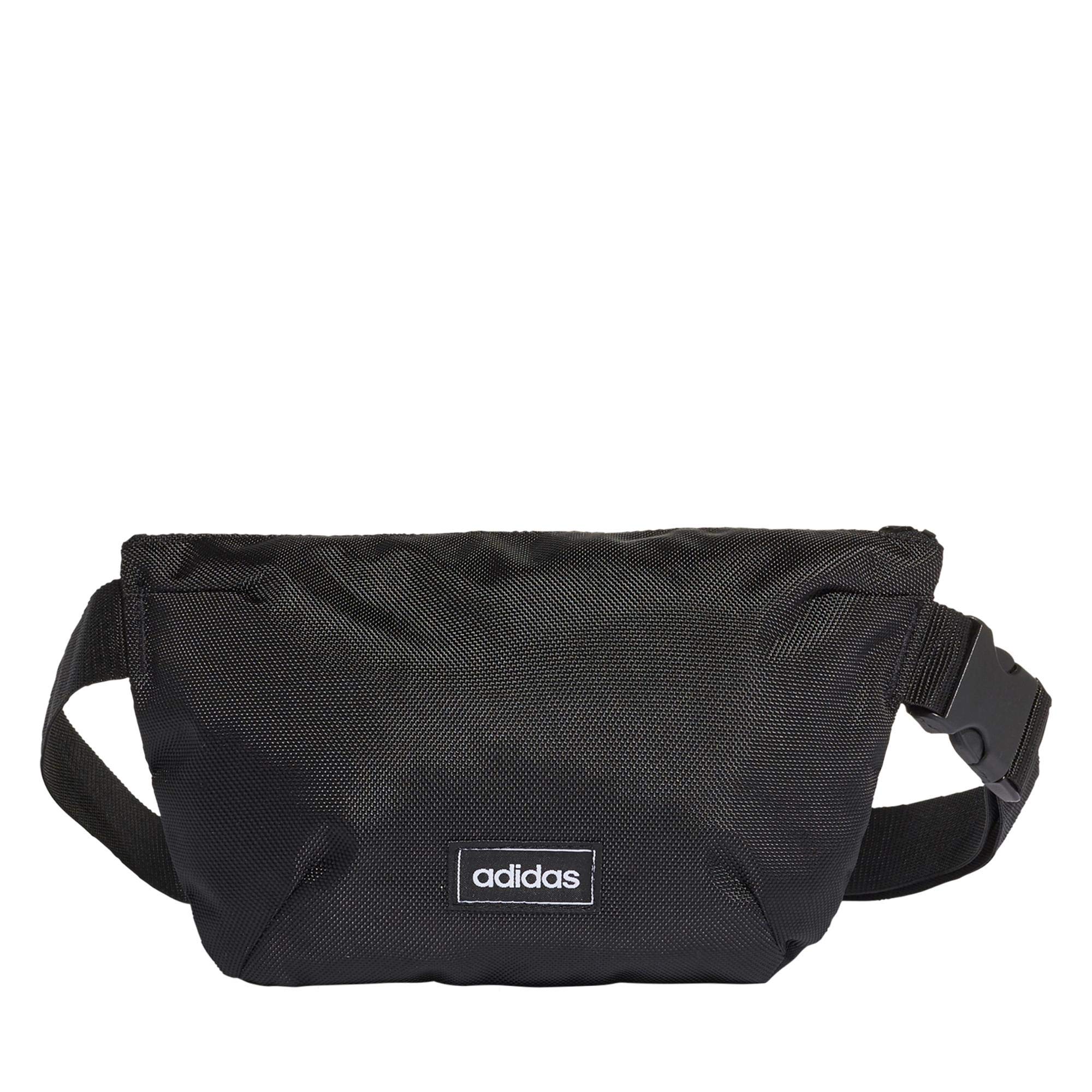 

Adidas Linear Fanny Pack Waist Bag, Black/Black/White (ED0251)