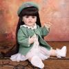 55cm Cute Reborn Girl Doll Full Silicone Vinyl Realistic Newborn Babies Dolls Kids Christmas Halloween Decoration Gifts