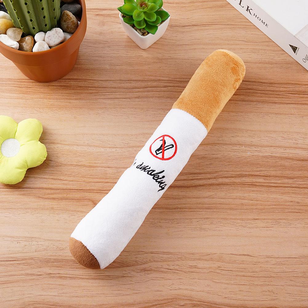 Evcil Hayvan Komik Oyuncaklar Puro Büyük Duman Peluş Ses Çıkarır Gıcırtılı Sahte Sigara Oyuncakları Köpek Çiğneme Diş Çıkarma Etkileşimli Oyun Isırmaya Dayanıklı Evcil Hayvan Oyuncağı