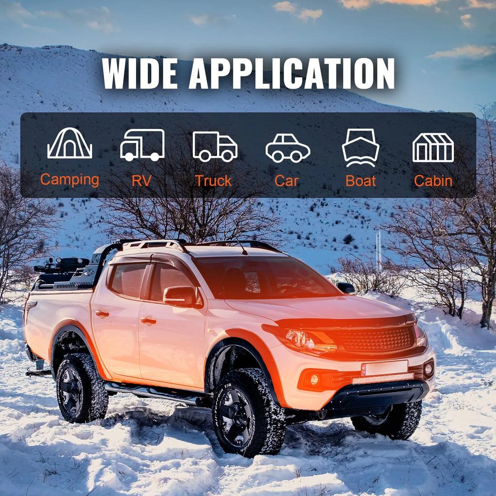 VEVOR Diesel Air Heater All-in-one 12V 5-8KW Bluetooth App LCD for Car RV Air Heating Air Diesel Diesel Parking Heater Air Heater