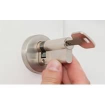 Cylindre de sécurité - abus - d6 - 40x50mm - niveau de sécurité 6 - 3 clés incluses - finition nickelée