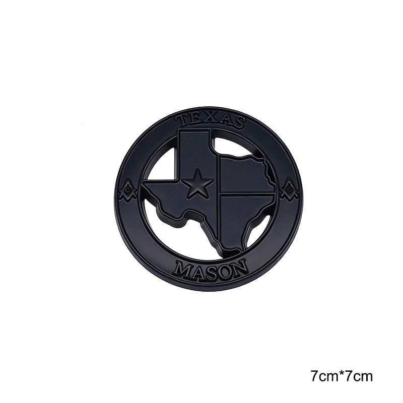 3D Metal Texas Badge For Off-Road Vehicle JEEP Wrangler Raptor SUV Modification Accessories style.1