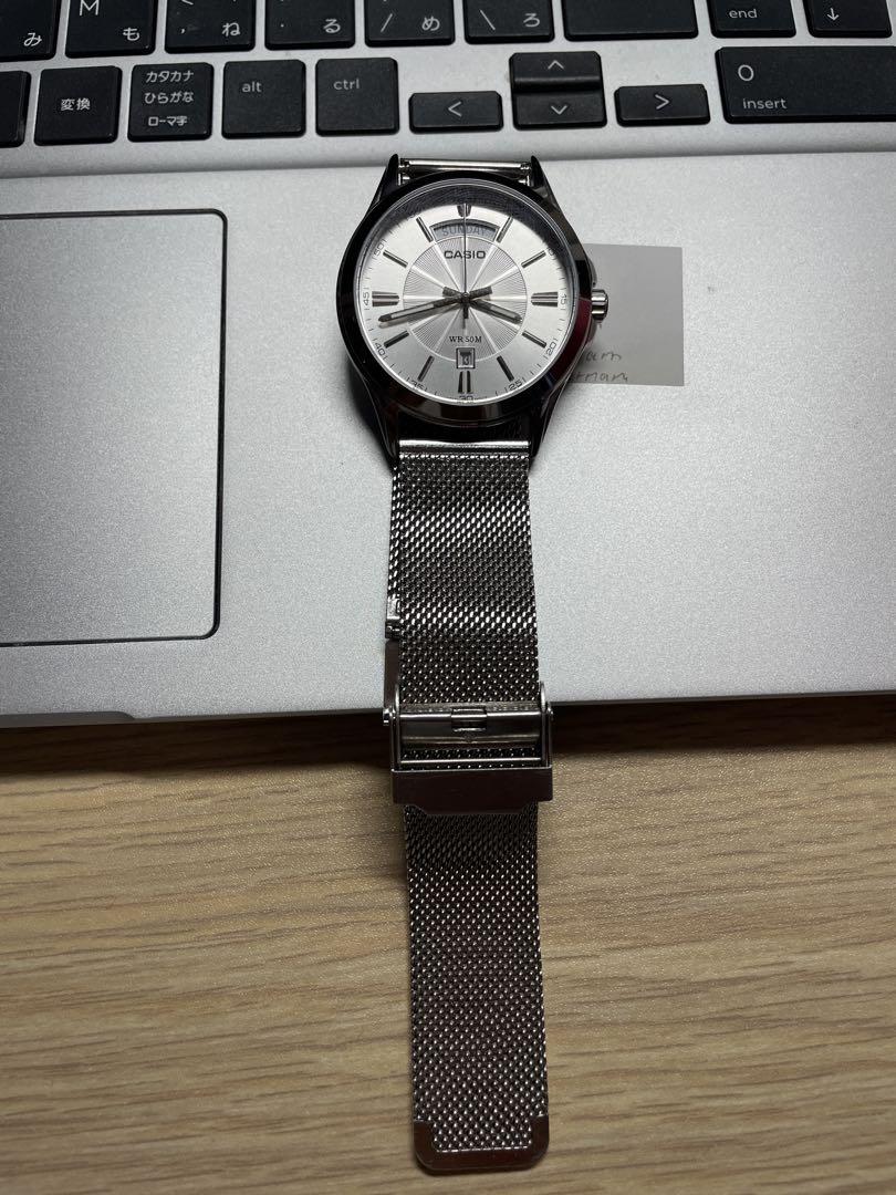 

[USED] CASIO Quartz Watch Silver Mesh