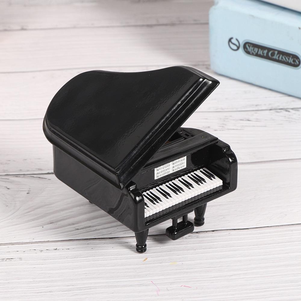 Black Case Musical Instrument Model With Pedal Piano Music Box Valentine s Day Surprise