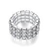 Geometric Silver Jewelry Set With Cubic Zirconia For Fashion Women