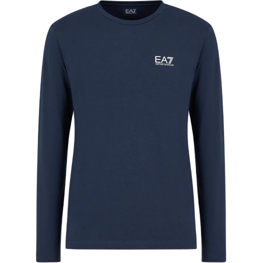 

Emporio Armani EA7 SS24 Logo Letter Print Slim Fit Long Sleeve T-Shirt Men tops Navy-Blue 8NPT28-PJVQZ-0562 M