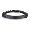 Vnox Bracelets d'Identification en Acier Inoxydable 9mm pour Hommes Personnaliser Nom Image Cadeau Unique Bracelets à Maillons