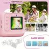 Children Instant Print Digital Camera Photo Color Label Thermal Print Camera for Kids 3-12 Age Best Birthday Festive Gifts