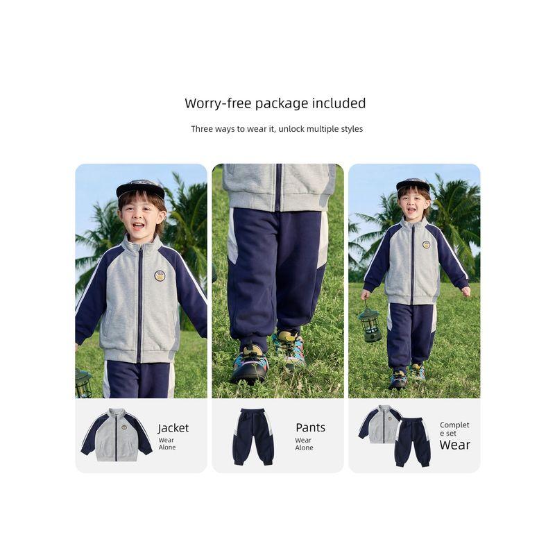 Right European Boys' Academy Striped Suit Children's Spring and Autumn Casual 2026 New Baby Boys' Two-Piece Set