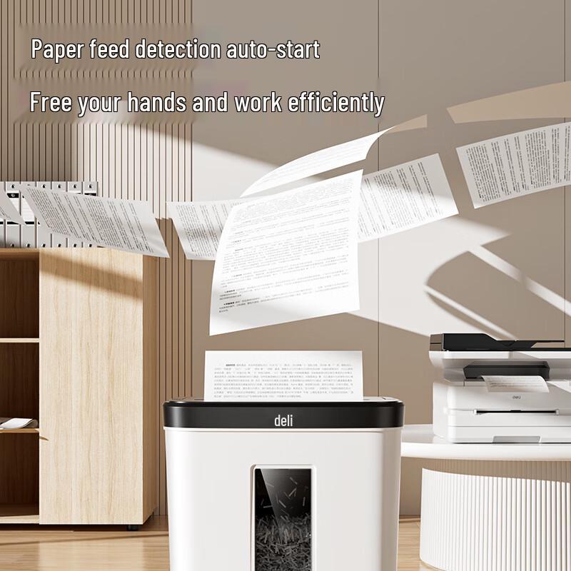 Deli 9939 Mini Micro-Cut Paper Shredder CN Plug (adapter Included)