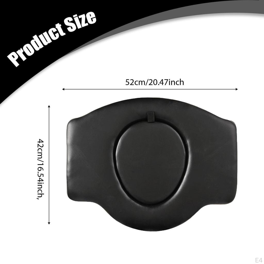 Commode Seat Cushion Chair Pad Easy Installation PU Leather Portable Toilet