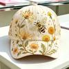 Neue Damenmode Blume Schmetterling Baseballkappe Outdoor Sonnenschutz Schattenspender POD Kappe
