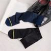 Men's Ultra Thin Nylon Dress Socks Soft See Through Breathable Calf Length Socks Long Stockings for Business Formal Wear