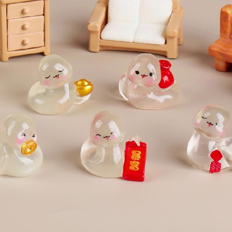 10Pcs Miniatures Snake Glowing In Dark Fairys Garden Decorations Mini Snake Resins Cute Home Decorations