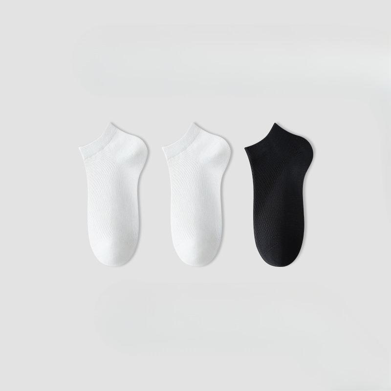 3 Pairs of Women's Summer Thin Candy Colored Mesh Breathable and Invisible Boat Socks