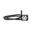 Waterproof Handlebar Switch Headlight Fog Lamp ON OFF Button 0.4in Mount with Red Light Reset Lock