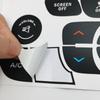 Curacy Fit Control Button Repair Sticker 3D Textured Panel Button Cover Not Scratch Film Car Spare Part for Car