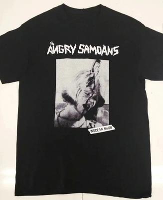 Вінтажна футболка гурту Angry Samoans Для фанатів Щільна бавовна Чорна Повний розмір Футболка AR984
