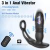 Men's Double Ring Telescopic Prostate Massager with APP Remote Control
