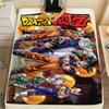 Coperta in Flanella con Stampa Dragon Ball Super, Adatta per Camere da Letto, Divani, Letti, Sedie, Picnic, Viaggi -HE11
